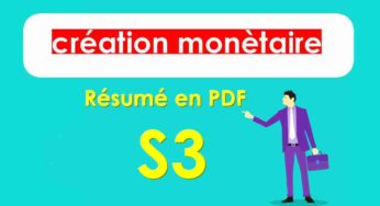 la création monétaire cours s3 résumé en pdf