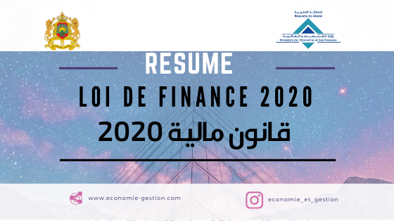 résumé de loi de finances 2020